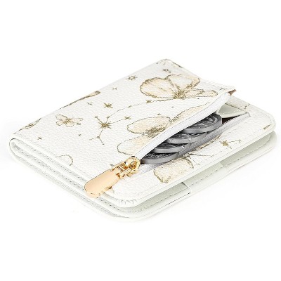 BEAFUP Small Wallet for Women Slim RFID Blocking,Ladies Mini Thin Travel Wallet Compact Bifold Pocket Wallet with ID Window