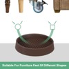 Unique Bargains Round Rubber Anti Slide Furniture Coasters Cups Floor Protector 4 Pcs - 4 of 4
