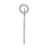 Black Bow Jewelry 14k White Gold, Ella Collection Medium Fancy Script Initial M Pendant - 2 of 4
