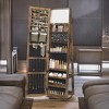 360 Swivel Jewelry Cabinet, Mirror Jewelry Cabinet, Over-the-Door Organizer with Jewelry Storage Interior Mirror, Jewelry Armoire, Gift Idea - 4 of 4