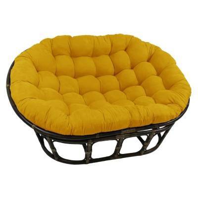 Yellow deals papasan chair