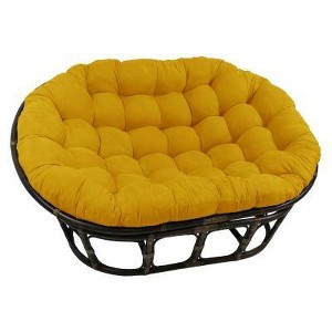 63"x45" Double Papasan with Micro Suede Cushion - International Caravan - 1 of 3