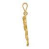Black Bow Jewelry 14k Yellow Gold Satin Wrestlers Pendant - 2 of 4