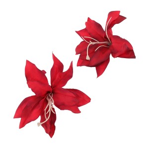 Unique Bargains Artificial Flowers Hair Clip 2 Pcs - 1 of 4