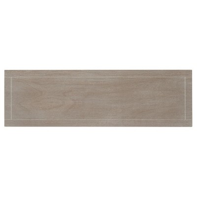 Christa Brown Wood and Metal Console Table with Storage