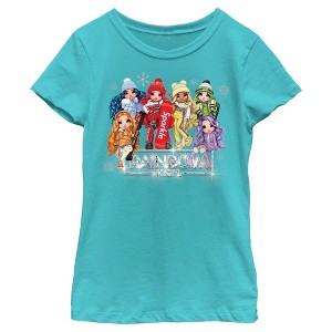 Girl's Rainbow High Winter Group Shot Logo T-Shirt - 1 of 4