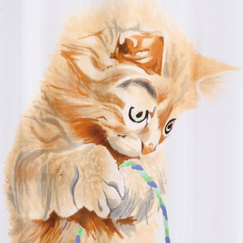 Playful Cat Shower Curtain - Allure, 3 of 6