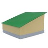 1/64 The Double Bay 40ft x 40ft Cattle Shed, Tan & Green, 3D Printed RW-054 - 3 of 4
