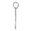 Black Bow Jewelry 14k White Gold Double Tennis Racquet Pendant, 13mm (1/2 inch) - 2 of 4