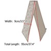 INSPIRE CHIC Women's Paisley Polka Dots Pattern Skinny Long Satin Silky Ribbon Neck Scarves 1Pc - 3 of 4