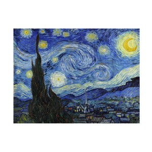 Trademark Fine Art - Vincent van Gogh Starry Night Matted Framed Art - 1 of 4