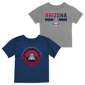 NCAA Arizona Wildcats Toddler Boys' 2pk T-Shirt - 1 of 3
