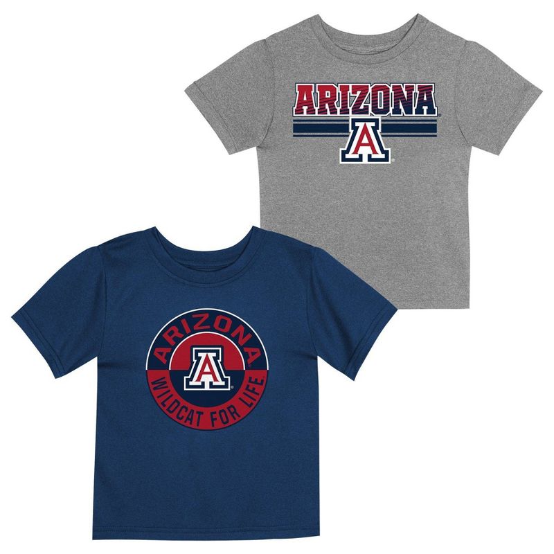 NCAA Arizona Wildcats Toddler Boys&#39; 2pk T-Shirt, 1 of 4