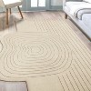 JONATHAN Y Retro Bohemian Abstract Striped Handwoven Wool Indoor Area Rug - 4 of 4