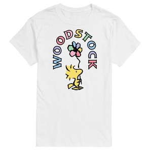 Men's - Peanuts - Woodstock Flower Short Sleeve Graphic T-Shirt - 1 of 4