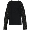 bar III Womens Fishnet Embellished T-Shirt - 2 of 2