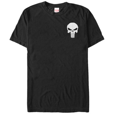 Men's Marvel Punisher Classic Skull Symbol T-shirt - Black - 2x Large