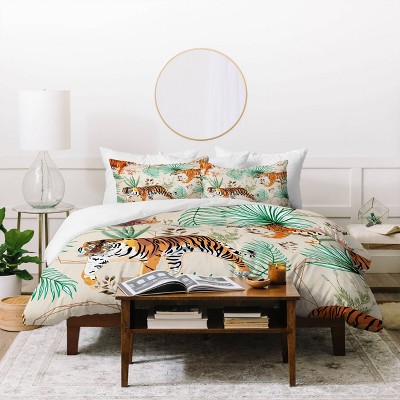 83 Oranges Tropical and Tigers Duvet Set