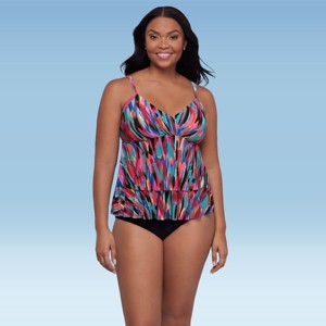 Trimshaper Women's Leona Tankini Swimsuit Top - 1 of 3