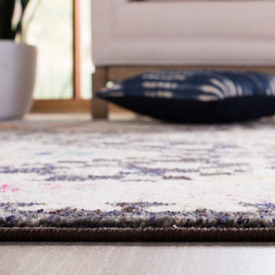 Metro-Mod Chic Black Synthetic 6'7" Square Area Rug