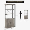 Bookshelf Modern Bookcase with Drawers Storage Rack Shelf Tall Standing Bookshelves Metal Frame Large Display Racks for Bedroom, Living Room - 4 of 4