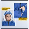 Catalonia Kids Waterproof & Windproof Swim Parka Jacket, Fleece-Lined Warm Hooded Coat for Boys & Girls, Lightweight Swim Robe - 2 of 4