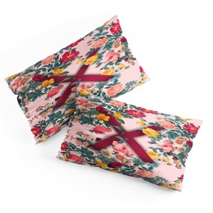 Deny Designs King Burcu Korkmazyurek Summer Botanical Monogram Pillow Shams - 1 of 3
