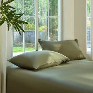 DOZ Bamboo Viscose Pillowcase Set, Organically Grown Bamboo, Buttery Soft, Cooling, High GSM - 1 of 4