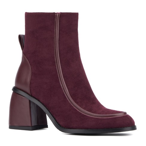 Torgeis Women's Rashida Ankle Boots - 7, Burgundy : Target