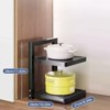Hachikiko 2-Tier Heavy Duty Adjustable Pots and Pans Storage Rack - Kitchen Cabinet Organizer for Cookware, Lids, Bowls Under Sink or Countertop - 2 of 4