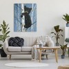 Stupell Industries Bear Cub Climbing Birch Tree Canvas Wall Art - 2 of 4