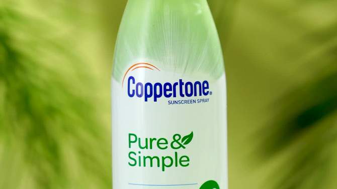 Coppertone Pure &#38; Simple Sunscreen Spray with Zinc Oxide - SPF 50 - 5oz, 2 of 11, play video