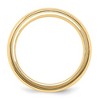 Black Bow Jewelry 6mm 14K White or Yellow Gold Half Round Milgrain Comfort Fit Band - 2 of 4