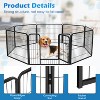 FDW Dog Playpen Pet Dog Fence 2-32 Panels  24/32/40"H Metal Dog Pen Outdoor Exercise Pen with Doors for Large/Medium /Small Dogs for RV,Camping,Yard - 3 of 4