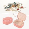 REGALWOVEN Faux Leather Mini Modern Portable Jewelry Box for Travel - 2 of 4