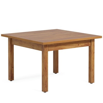 Resenkos Dining Table, Living Room Table,39.4'' Square Dining Table Kitchen Table with Solid Wood Legs for 4,Black