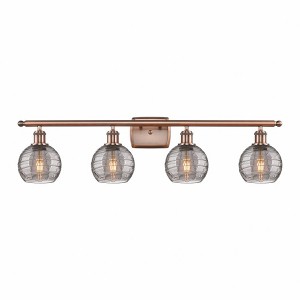 Athens Deco Swirl - 4 Light Bath Vanity In Industrial Style-9 Inches Tall and 36 Inches Wide - 1 of 1
