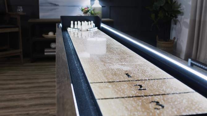 American Legend 9&#39; Brookdale Light Up Shuffleboard with Bowling, 2 of 12, play video