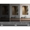 24"x36" Medicine Cabinet with LED Mirror, Surface/Recessed Mount, Defogger, Memory, 3-Color Lighting, USB & Outlet, Dimmer, Storage,L - 3 of 4