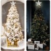 Aoibox Christmas Tree Topper Star 40 LED Remote Control Warm Lights 8 Lighting Modes Timer Indoor Home Decor 10 Inch 1 Piece - 4 of 4