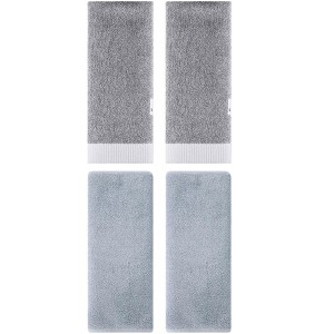REGALWOVEN 4 Pcs Kitchen Bath Soft Absorbent Hand Towel Set - 1 of 4