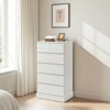 Okak Modern Concealed Handles Dressers with Large Drawers,Chest of Drawers for Bedroom,Entryway,Wooden Dresser Organizer Cabinet - 4 of 4
