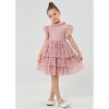 2Bunnies Girl Baby Girl Iris Floral All Lace Boho Flower Girl Dress - 4 of 4