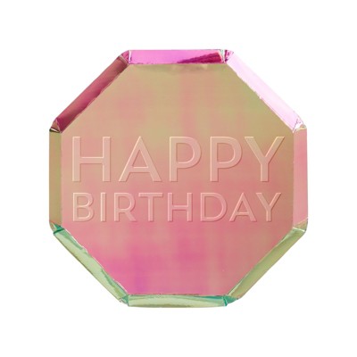 Meri Meri Birthday Oil Slick Side Plates