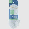 All Pro Women's 6pk No Show Cotton Blend Athletic Socks - White 4-10 - 2 of 3