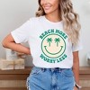 Simply Sage Market Women's Beach More Worry Less Smiley Face Short Sleeve Graphic Tee - 2 of 3
