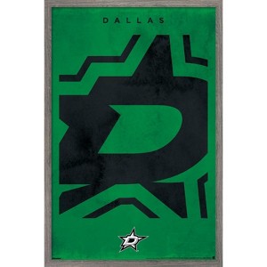 Trends International NHL Dallas Stars - Logo 25 Framed Wall Poster Prints - 1 of 4