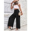 Coolmee Women's Wide Leg Pants Trendy Fall High Waisted Business Casual Outfits Work Pant Trousers - 4 of 4