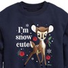 Boys' - Disney - Christmas - I'm Snow Cute Roses Graphic Long Sleeve Fleece Sweatshirt - 2 of 4