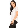 RAE DUNN - Women's Short Sleeve Shirttail Hem T-Shirt - 2 of 4